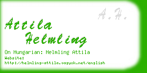 attila helmling business card